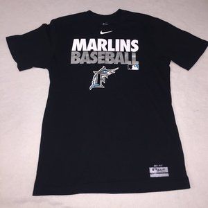 Men's Nike Marlins Baseball tShirt Size M